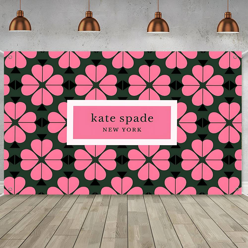 Commercial Printing Company - แบรนด์แฟชั่น K-Kate S-Spade แบนเนอร์ปาร์ตี้ธงโฆษณาเชิงพาณิชย์ลายพิมพ์ขั้นสูง