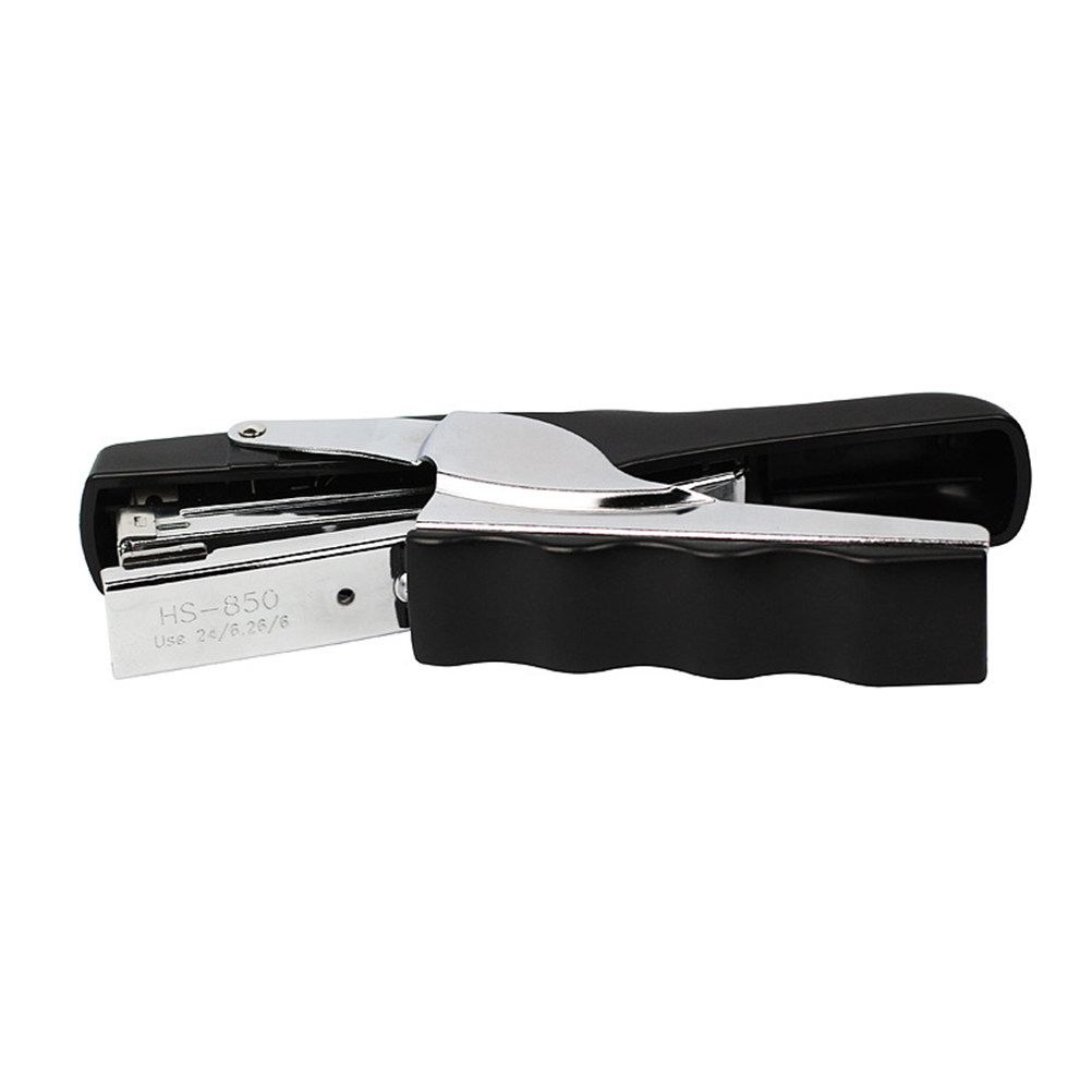 Stapler Heavy Duty - เครื่องเย็บกระดาษแบบมือจับ โลหะสีดำ ใช้ได้กับลวดเย็บขนาด 26 6 และ