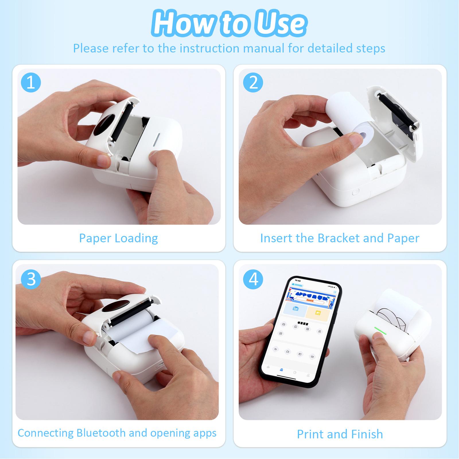 เครื่องพิมพ์ความร้อนแบบพกพา พร - Printer Paper บทวิจารณ์และราคา
