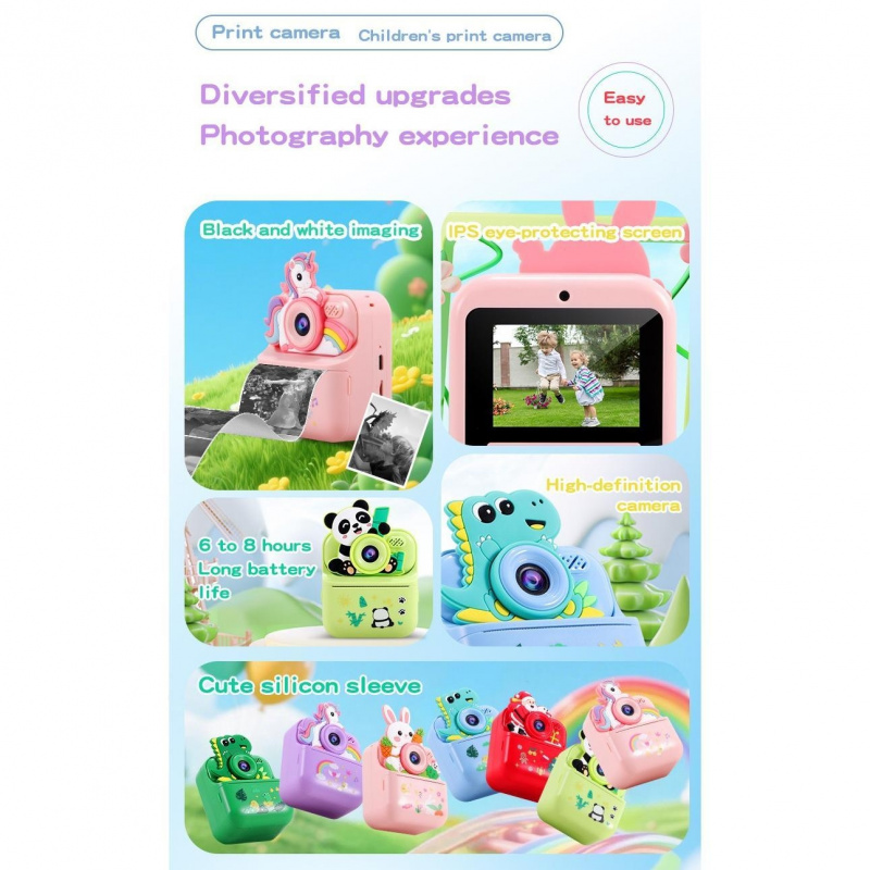 กล้องถ่ายรูปเด็กแบบพกพา 1 ชิ้น - Photo Printer บทวิจารณ์และราคา