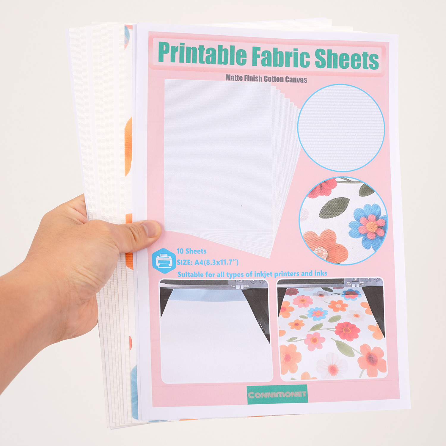 5 ชิ้น/10 ชิ้นผ้าฝ้ายสีขาวพิมพ - Commercial Fabric Printing Machine บทวิจารณ์และราคา