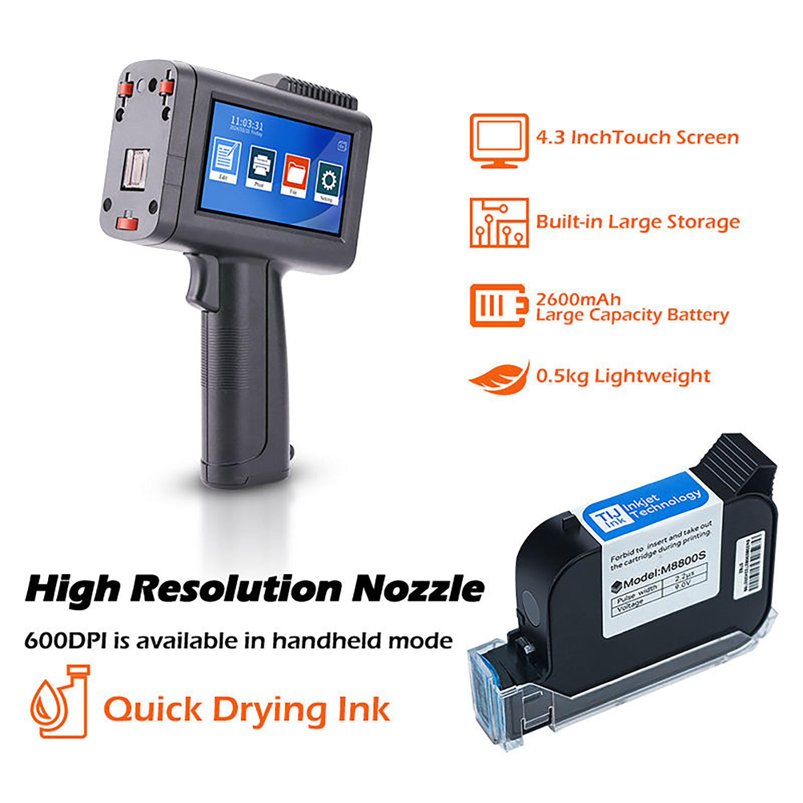 ZM-C13 เครื่องพิมพ์อิงค์เจ็ตแบ - Barcode Printer บทวิจารณ์และราคา